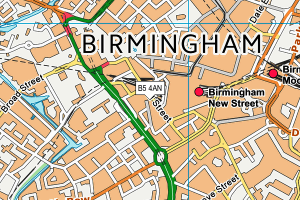 B5 4AN map - OS VectorMap District (Ordnance Survey) B5 4AN map - OS VectorMap District (Ordnance Survey)