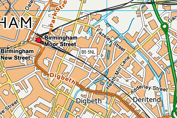 B5 5NL map - OS VectorMap District (Ordnance Survey) B5 5NL map - OS VectorMap District (Ordnance Survey)