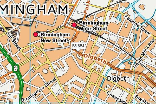 B5 6BJ map - OS VectorMap District (Ordnance Survey) B5 6BJ map - OS VectorMap District (Ordnance Survey)