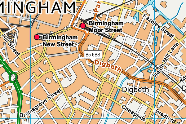 B5 6BS map - OS VectorMap District (Ordnance Survey) B5 6BS map - OS VectorMap District (Ordnance Survey)