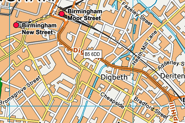 B5 6DD map - OS VectorMap District (Ordnance Survey) B5 6DD map - OS VectorMap District (Ordnance Survey)