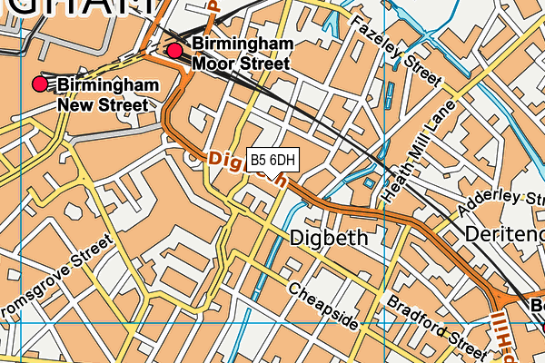 B5 6DH map - OS VectorMap District (Ordnance Survey) B5 6DH map - OS VectorMap District (Ordnance Survey)