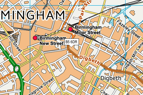 B5 6DR map - OS VectorMap District (Ordnance Survey) B5 6DR map - OS VectorMap District (Ordnance Survey)