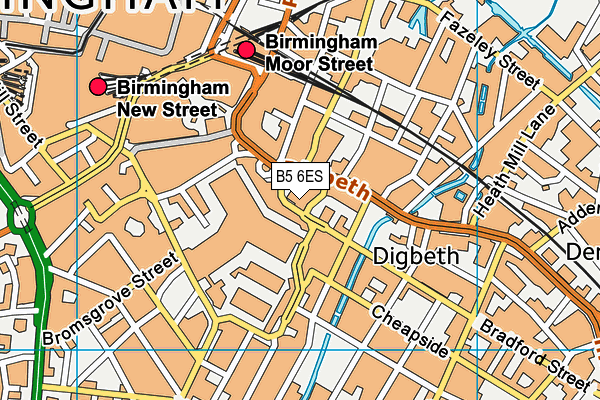 B5 6ES map - OS VectorMap District (Ordnance Survey) B5 6ES map - OS VectorMap District (Ordnance Survey)