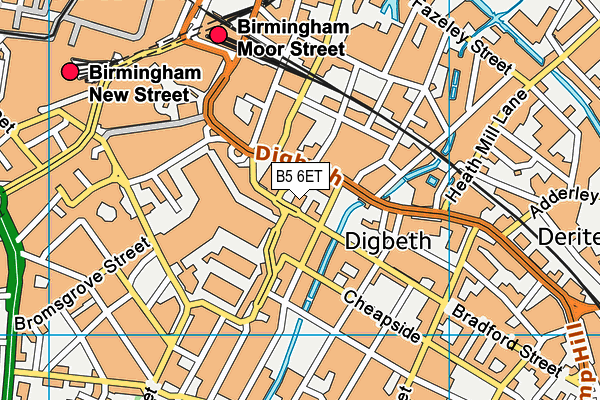 B5 6ET map - OS VectorMap District (Ordnance Survey) B5 6ET map - OS VectorMap District (Ordnance Survey)