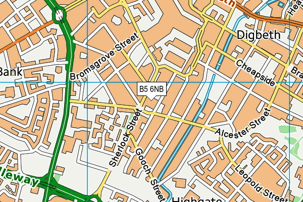B5 6NB map - OS VectorMap District (Ordnance Survey) B5 6NB map - OS VectorMap District (Ordnance Survey)