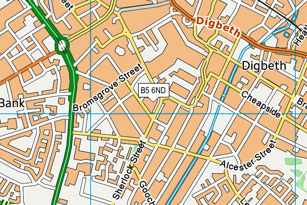 B5 6ND map - OS VectorMap District (Ordnance Survey) B5 6ND map - OS VectorMap District (Ordnance Survey)