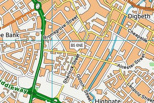 B5 6NE map - OS VectorMap District (Ordnance Survey) B5 6NE map - OS VectorMap District (Ordnance Survey)