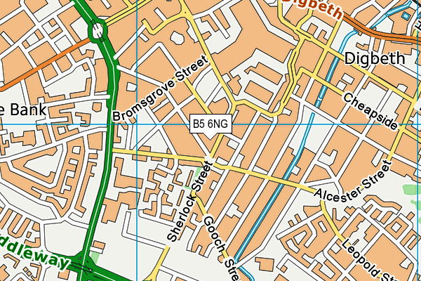 B5 6NG map - OS VectorMap District (Ordnance Survey) B5 6NG map - OS VectorMap District (Ordnance Survey)