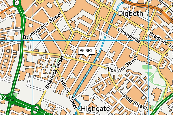 B5 6RL map - OS VectorMap District (Ordnance Survey) B5 6RL map - OS VectorMap District (Ordnance Survey)