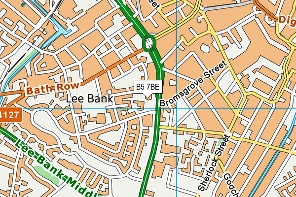 B5 7BE map - OS VectorMap District (Ordnance Survey) B5 7BE map - OS VectorMap District (Ordnance Survey)