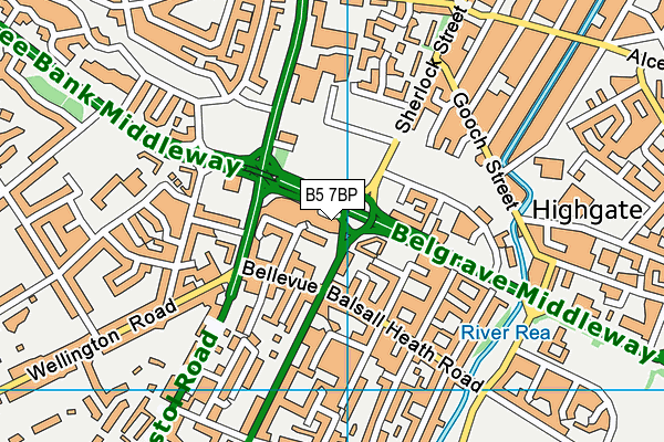 B5 7BP map - OS VectorMap District (Ordnance Survey) B5 7BP map - OS VectorMap District (Ordnance Survey)