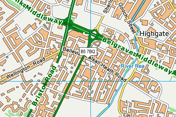 B5 7BQ map - OS VectorMap District (Ordnance Survey) B5 7BQ map - OS VectorMap District (Ordnance Survey)