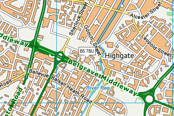 B5 7BU map - OS VectorMap District (Ordnance Survey) B5 7BU map - OS VectorMap District (Ordnance Survey)