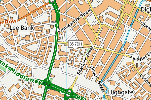 B5 7DH map - OS VectorMap District (Ordnance Survey) B5 7DH map - OS VectorMap District (Ordnance Survey)