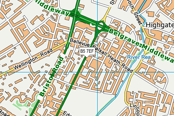 B5 7EF map - OS VectorMap District (Ordnance Survey) B5 7EF map - OS VectorMap District (Ordnance Survey)