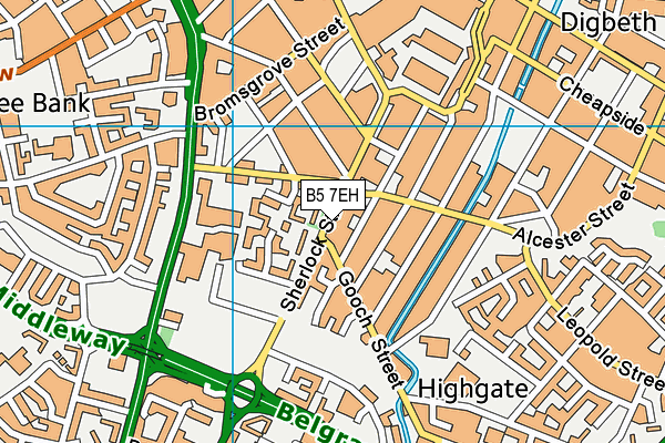 B5 7EH map - OS VectorMap District (Ordnance Survey) B5 7EH map - OS VectorMap District (Ordnance Survey)