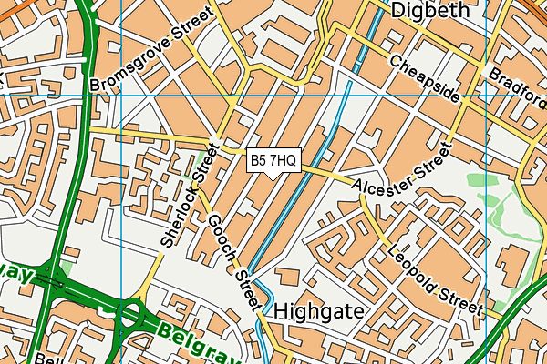 B5 7HQ map - OS VectorMap District (Ordnance Survey) B5 7HQ map - OS VectorMap District (Ordnance Survey)