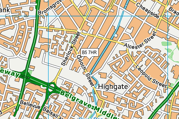 B5 7HR map - OS VectorMap District (Ordnance Survey) B5 7HR map - OS VectorMap District (Ordnance Survey)