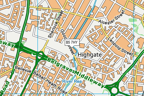 B5 7HY map - OS VectorMap District (Ordnance Survey) B5 7HY map - OS VectorMap District (Ordnance Survey)