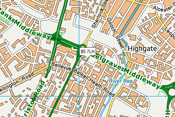 B5 7LH map - OS VectorMap District (Ordnance Survey) B5 7LH map - OS VectorMap District (Ordnance Survey)