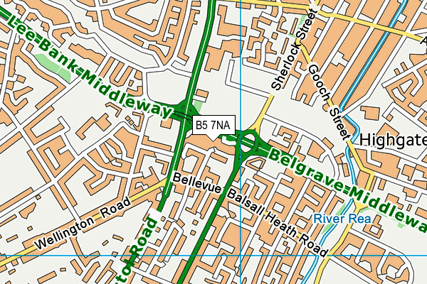 B5 7NA map - OS VectorMap District (Ordnance Survey) B5 7NA map - OS VectorMap District (Ordnance Survey)