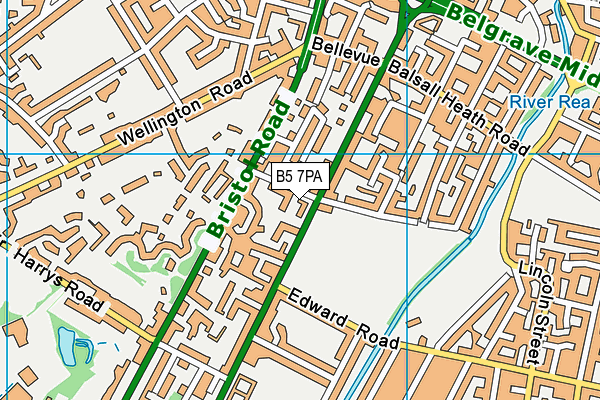 B5 7PA map - OS VectorMap District (Ordnance Survey) B5 7PA map - OS VectorMap District (Ordnance Survey)