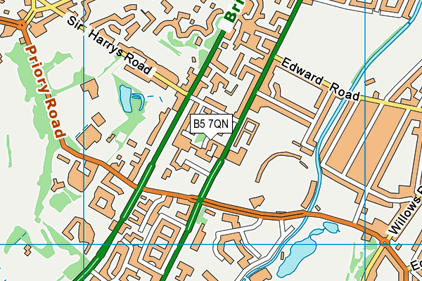 B5 7QN map - OS VectorMap District (Ordnance Survey) B5 7QN map - OS VectorMap District (Ordnance Survey)