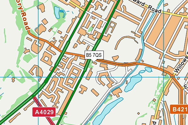 B5 7QS map - OS VectorMap District (Ordnance Survey) B5 7QS map - OS VectorMap District (Ordnance Survey)