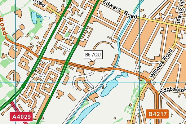 B5 7QU map - OS VectorMap District (Ordnance Survey) B5 7QU map - OS VectorMap District (Ordnance Survey)