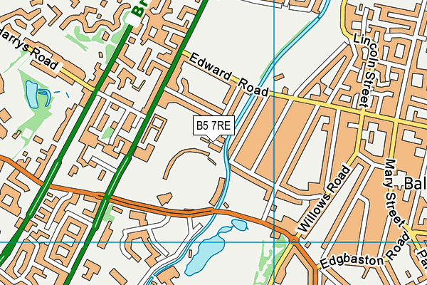 B5 7RE map - OS VectorMap District (Ordnance Survey) B5 7RE map - OS VectorMap District (Ordnance Survey)