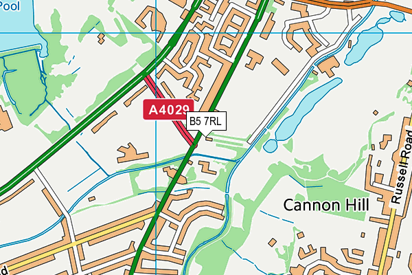 B5 7RL map - OS VectorMap District (Ordnance Survey) B5 7RL map - OS VectorMap District (Ordnance Survey)