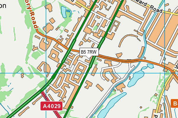 B5 7RW map - OS VectorMap District (Ordnance Survey) B5 7RW map - OS VectorMap District (Ordnance Survey)