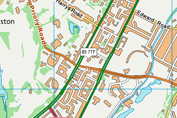B5 7TF map - OS VectorMap District (Ordnance Survey) B5 7TF map - OS VectorMap District (Ordnance Survey)