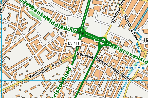 B5 7TT map - OS VectorMap District (Ordnance Survey) B5 7TT map - OS VectorMap District (Ordnance Survey)
