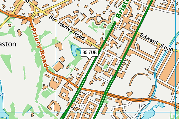 B5 7UB map - OS VectorMap District (Ordnance Survey) B5 7UB map - OS VectorMap District (Ordnance Survey)