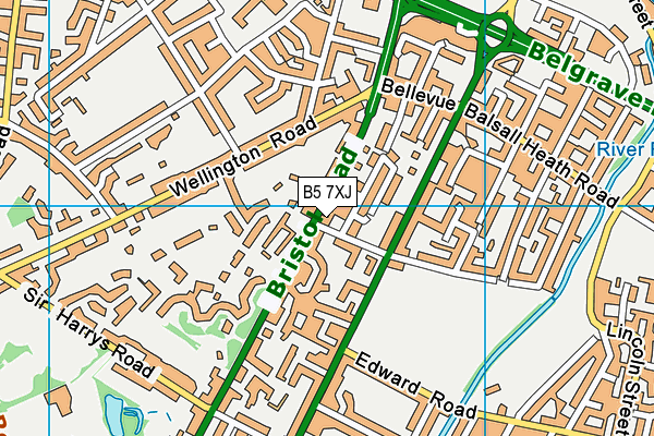 B5 7XJ map - OS VectorMap District (Ordnance Survey) B5 7XJ map - OS VectorMap District (Ordnance Survey)