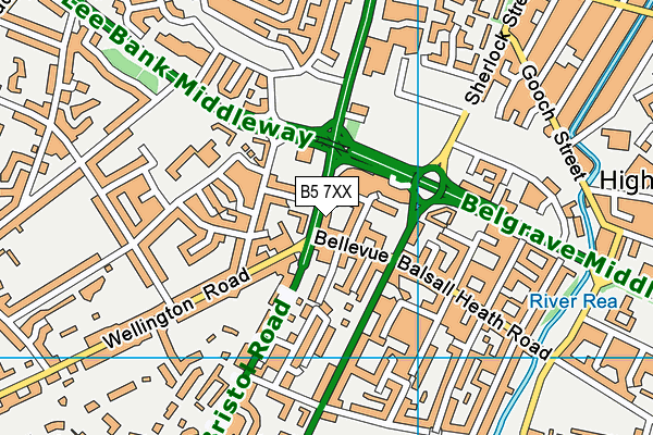 B5 7XX map - OS VectorMap District (Ordnance Survey) B5 7XX map - OS VectorMap District (Ordnance Survey)