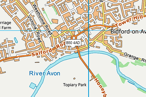 B50 4AD map - OS VectorMap District (Ordnance Survey) B50 4AD map - OS VectorMap District (Ordnance Survey)