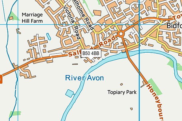 B50 4BB map - OS VectorMap District (Ordnance Survey) B50 4BB map - OS VectorMap District (Ordnance Survey)