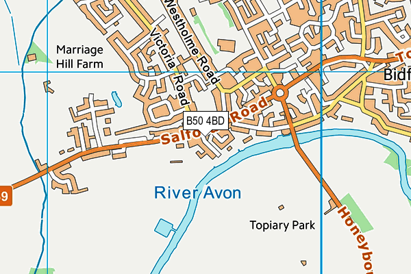 B50 4BD map - OS VectorMap District (Ordnance Survey) B50 4BD map - OS VectorMap District (Ordnance Survey)