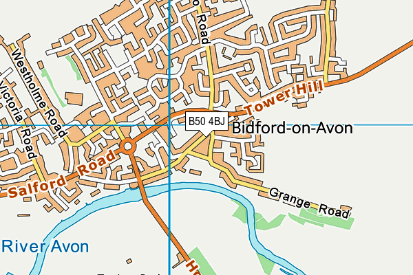 B50 4BJ map - OS VectorMap District (Ordnance Survey) B50 4BJ map - OS VectorMap District (Ordnance Survey)