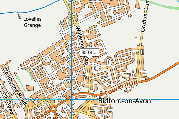 B50 4DJ map - OS VectorMap District (Ordnance Survey) B50 4DJ map - OS VectorMap District (Ordnance Survey)