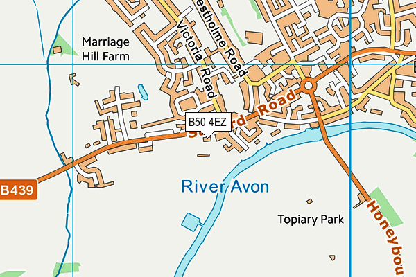 B50 4EZ map - OS VectorMap District (Ordnance Survey) B50 4EZ map - OS VectorMap District (Ordnance Survey)