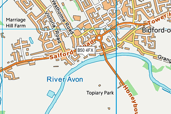 B50 4FX map - OS VectorMap District (Ordnance Survey) B50 4FX map - OS VectorMap District (Ordnance Survey)