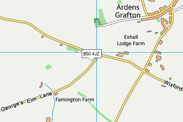 B50 4JZ map - OS VectorMap District (Ordnance Survey) B50 4JZ map - OS VectorMap District (Ordnance Survey)