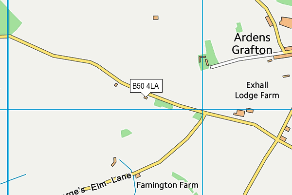 B50 4LA map - OS VectorMap District (Ordnance Survey) B50 4LA map - OS VectorMap District (Ordnance Survey)