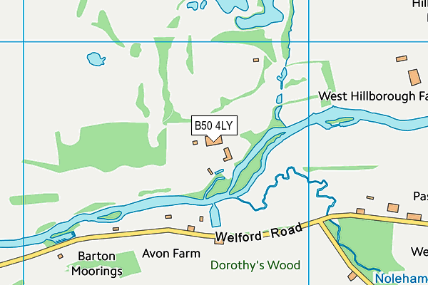 B50 4LY map - OS VectorMap District (Ordnance Survey) B50 4LY map - OS VectorMap District (Ordnance Survey)