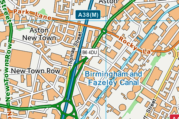 B6 4DU map - OS VectorMap District (Ordnance Survey) B6 4DU map - OS VectorMap District (Ordnance Survey)