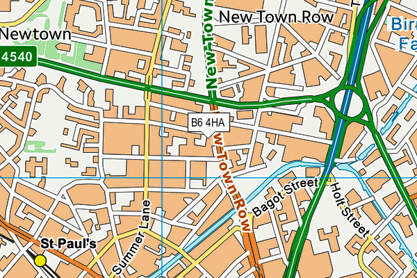 B6 4HA map - OS VectorMap District (Ordnance Survey) B6 4HA map - OS VectorMap District (Ordnance Survey)